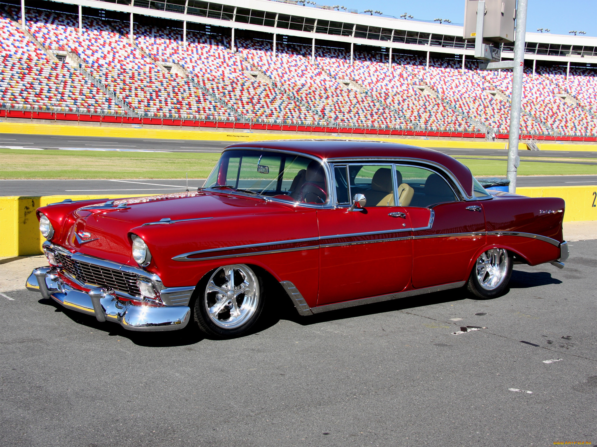 1956, chevrolet, bel, air, 